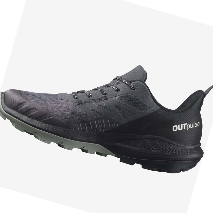 Salomon OUTPULSE GORE-TEX Erkek Yürüyüş Ayakkabısı Gri | TR 3581KOR